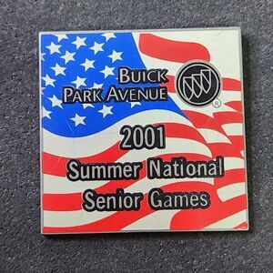 Buick Park Ave 2001 Summer Nat'l Senior Olympic Games Lapel Pin Baton Rouge LA
